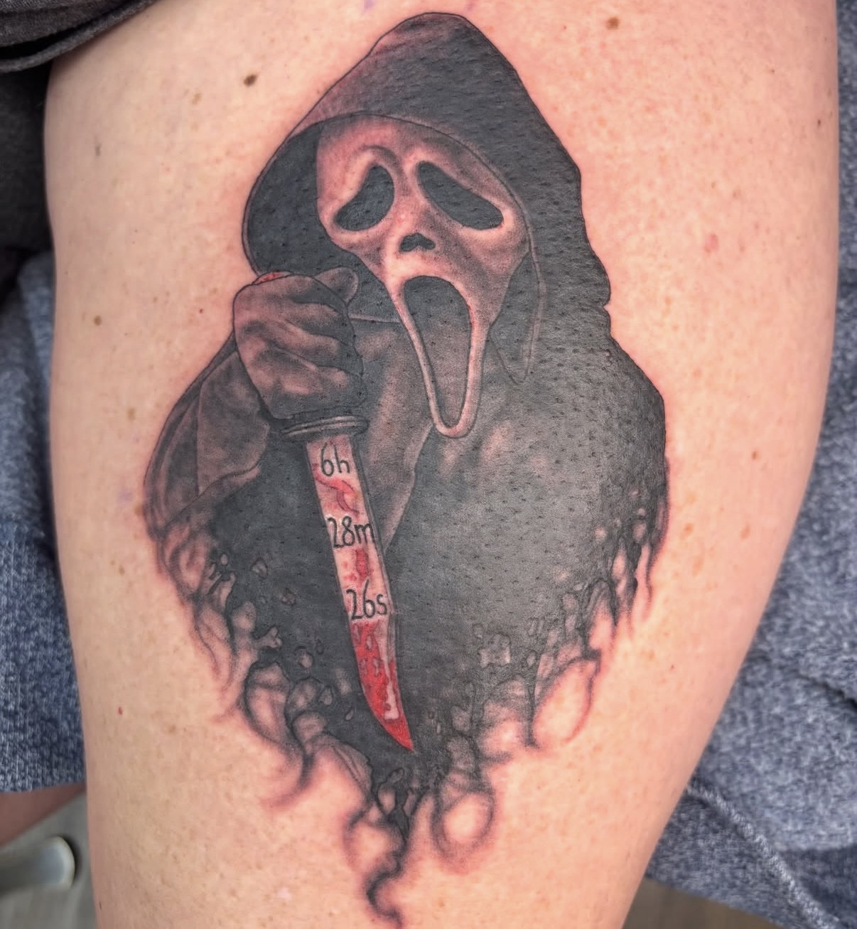 Ghostface horror tattoo